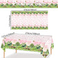 Auroraparty 3Pcs Girl Winnie Party Tablecloth Bear Baby Shower Table Cover Pink Sky Plastic Disposable Rectangle Tablecloth Oh B