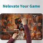 RWUTYTIUL Maple Leaf Pug Card Playmat 24 X 14 Inch with Tube Bag, Card Gameplay Mat with Zones Commander Deck Board MTG RPG CCG