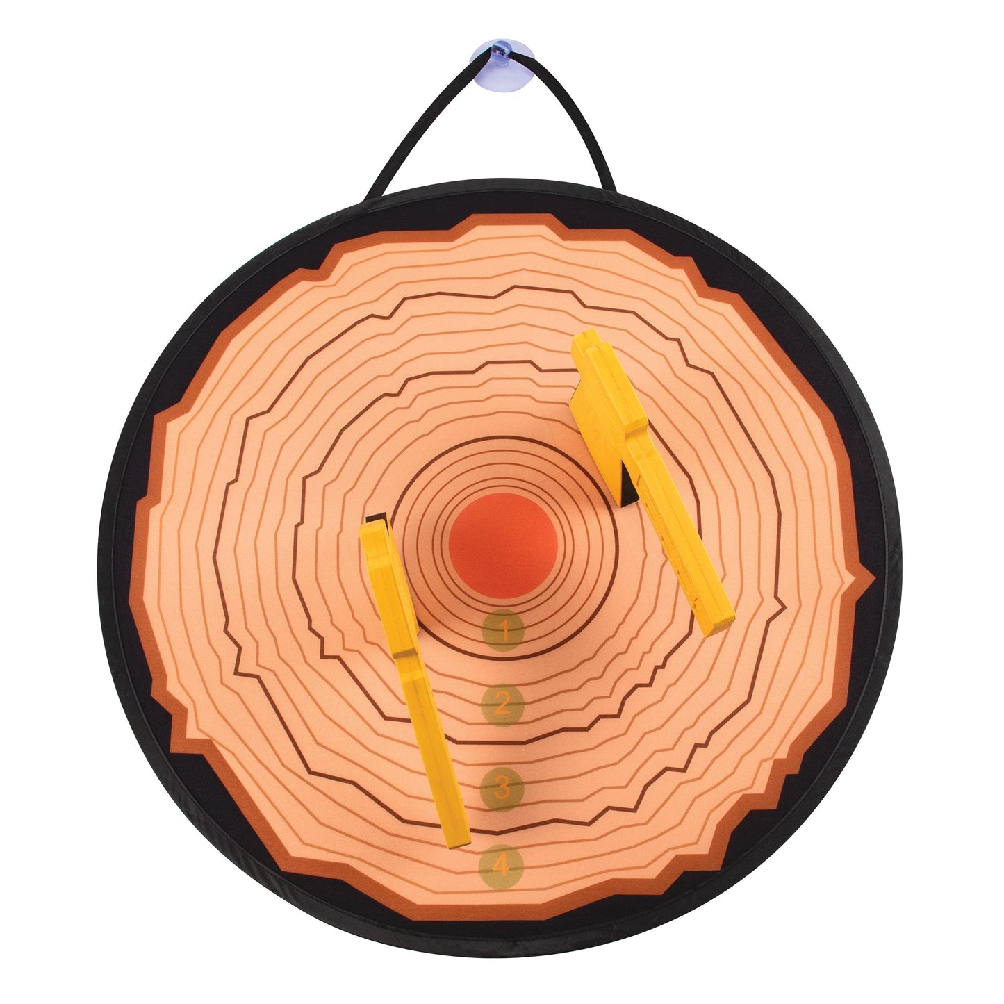 MinnARK Sports MinnARK Foam Axe Toss: Foam Axe tossing Game for Kids/Families - Includes Two Lightweight Axes with Easy Stick Target