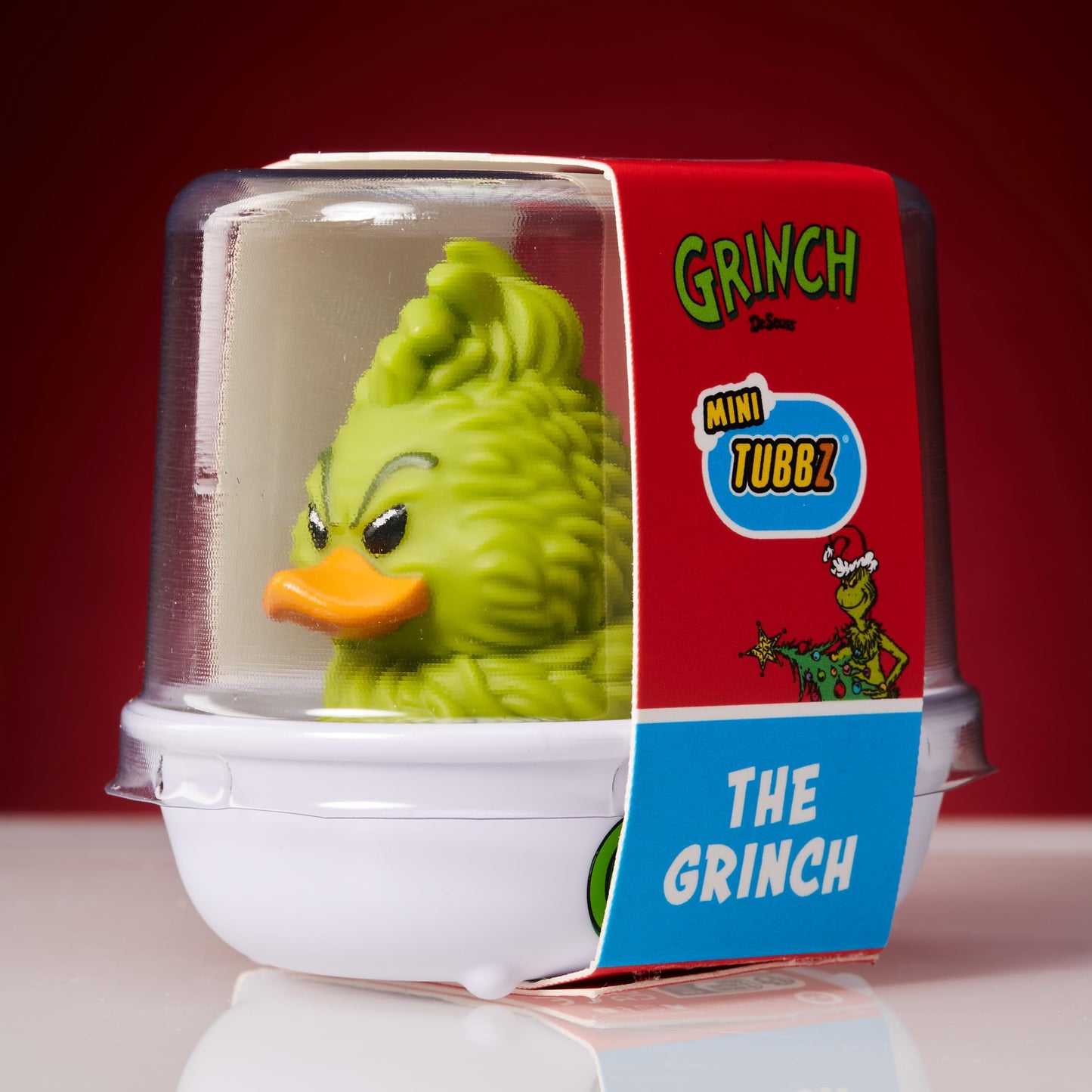 TUBBZ Mini Grinch Collectible Vinyl Rubber Duck Figure - Official Dr Seuss Merchandise for Christmas & Movies - Fun Holiday Decor