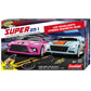 Joysway Super 251 USB Power Slot Car Racing Set with LED Headlights, Magnetic Base & Lap Counter, Ages 8+, Model 2251