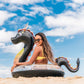 Poolcandy Inflatable 40 inch Animal Pool Tubes & Swim Rings (Black Sea Dragon with Glitter Inflatable 40 Pool Tube)