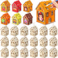 DoubleFill 24 Pcs Fall Wooden House Craft Kits for Kids Adults Make You Own Fall House Thanksgiving DIY Unfinished Painting Turk