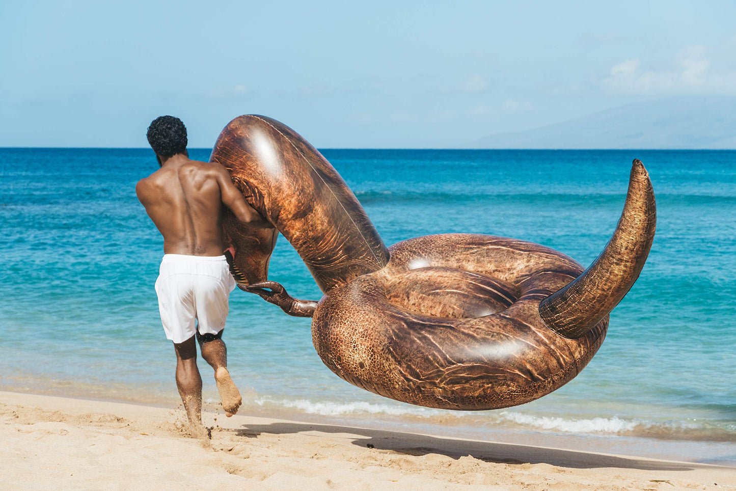 PoolCandy Gigantic Inflatable T-Rex Dinosaur Pool Raft - This Prehistoric Dino King Will Easily Carry 3 mature-themeds All Day & Night  on Any Lake  Pool  Ocean or River. Gigantic Deluxe Inflatable Dinosaur.