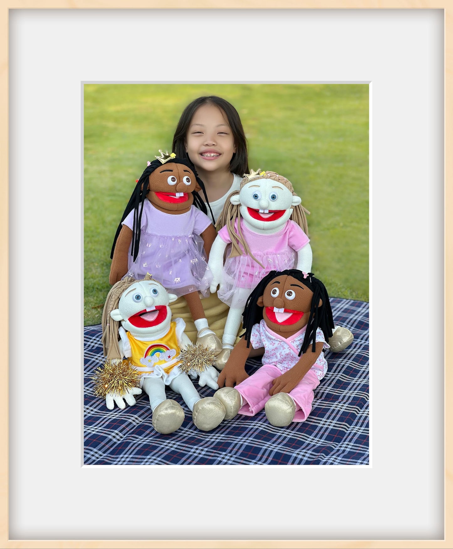 Rodayna 25 , Black Girl, Full Body, Ventriloquist Style Puppet,Hand Puppet