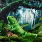 Syhood Lizard Stuffed Animals 37.4'' Realistic Plush Toy Lizard Toy Soft Plush Reptile Gift For Boys Girls Animal Lovers Birthday Easter(Emerald Green Iguana)