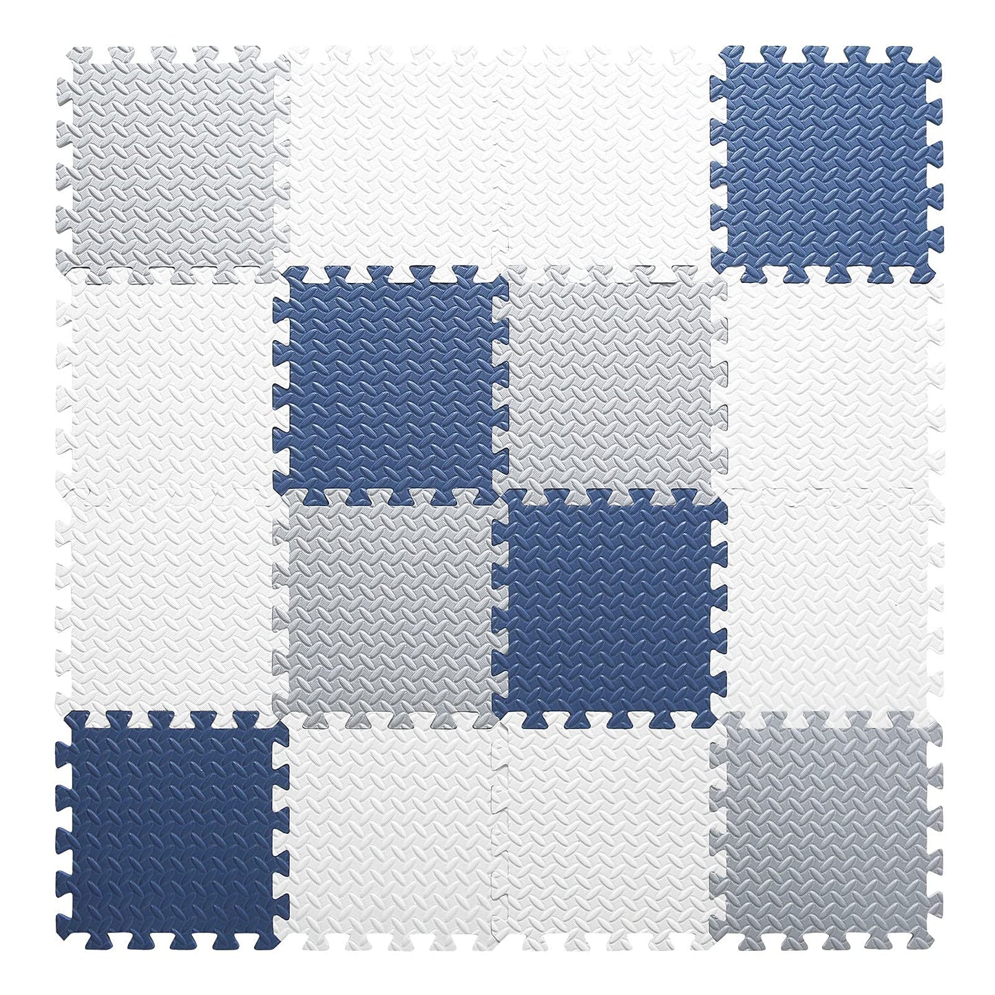 Tamiplay Foam Play Mat For Baby, Eva Non-Toxic Interlocking Floor Mats With Solid Colors, Squares Baby Play Mat, Eva Foam Floor