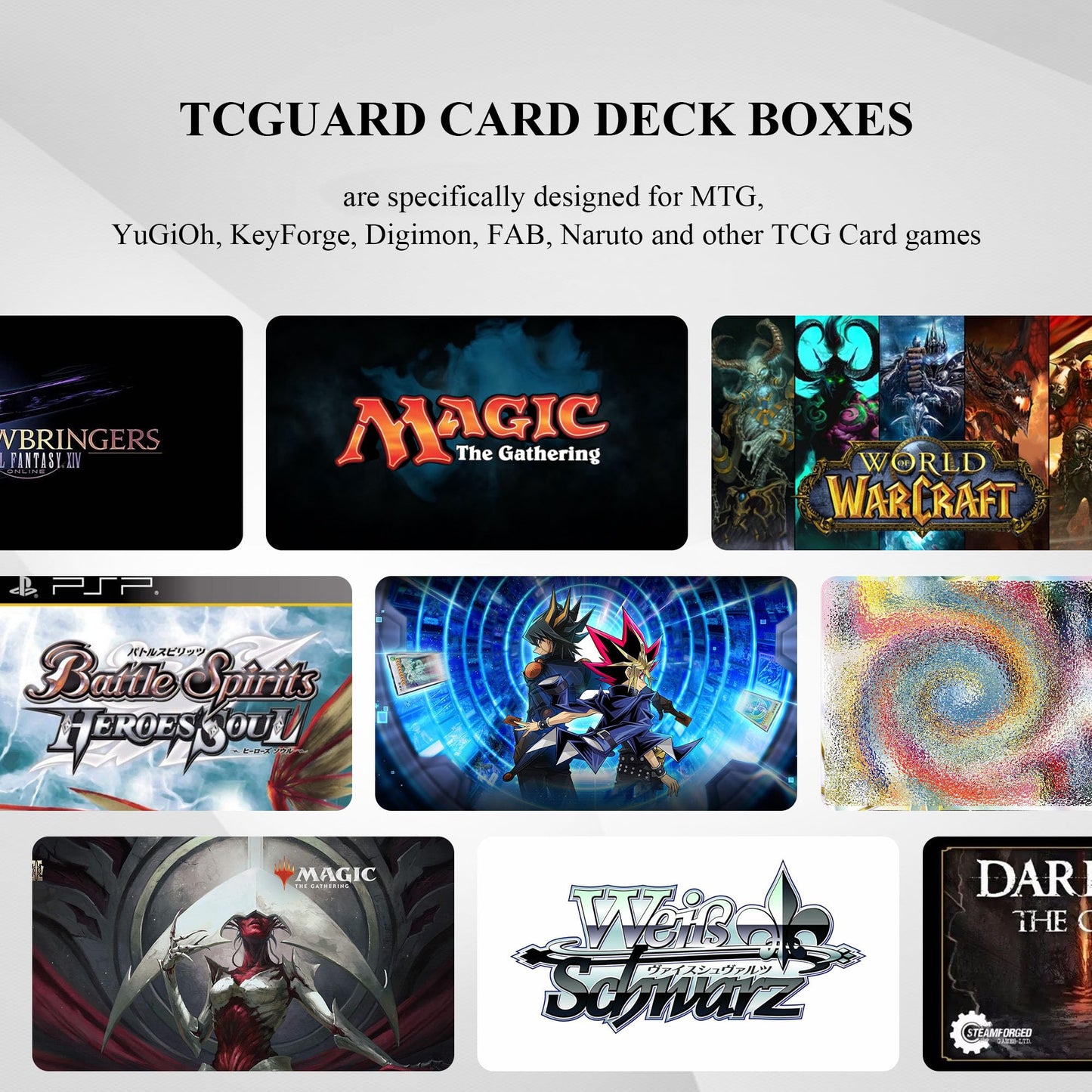 Tcguard Card Deck Box For Mtg Card Storage Box Holds 100 Plus Single Sleeved Cards, Microfiber Lining And Leather Card Box Compatible With Trading Card Games Tcg, Yugioh Cards, Etc. (Green)
