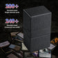 Scimi X-Large Commander Premium Double Deck Box For 200+ Sleeved Cards Protwin Flipdeckcase With 3 Tray Fits Mtg/Tcg/Ccg/Yugioh (Leather - Elegant Cross Pattern)
