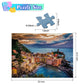 Diiopoty Puzzles For Adults Jigsaw 500 Piece Cinque Terre Natural Scene Sunset Modern Landscape For Family Fun Games Challenging