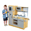 KidKraft Uptown Natural Wooden Play Kitchen with Play Phone, Chalkboard & Towel Rack, Gift for Ages 3+