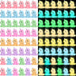 48 Pcs Luminous Mini Resin Tiny Unicorn Glow in The Dark Miniature Figurines Mini Resin Animals Unicorn Figures for Moss Landsca