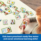 Learning Resources Feelings & Emotions Puzzle Cards, 48 Pieces, Social Skills & Speech Therapy, Ages 3+, Model LER6091