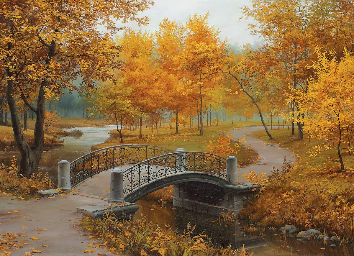 Eurographics Autumn In An Old Park By Eugene Lushpin 1000-Piece Puzzle