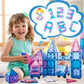 Pitpat 128 pcs Magnetic Tiles for Kids with 2 Cars and Storage Bag, Magnet Blocks Building Set with Stronger Magnets, Magnetic S