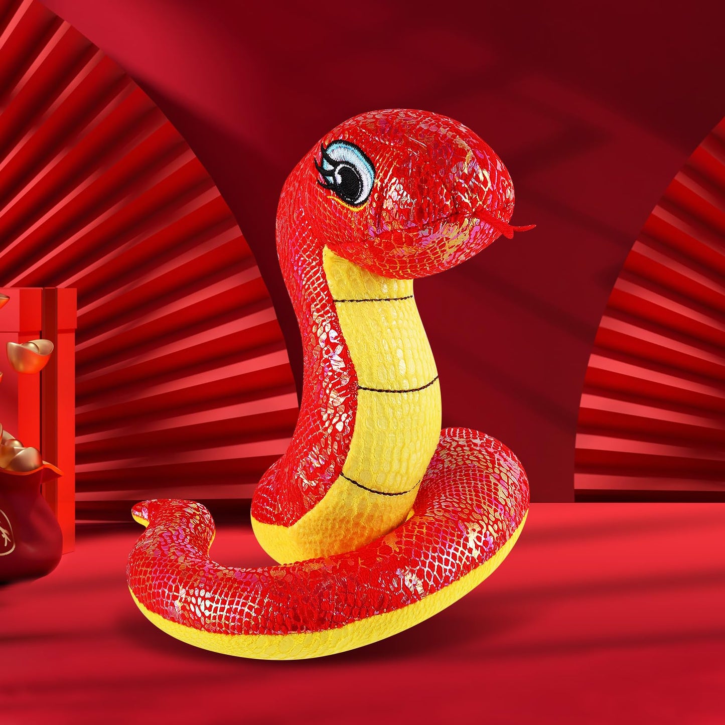 2 Pcs Chinese Snake Plush 2025 Year Of The Snake Stuffed Animal Plush Chinese New Year Plush Decoration Mascot Doll Plushies For
