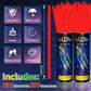 Taikula 200 Pack 8 Glow Sticks Bulk Party Favors Red Light Up Sticks with Connectors Neon Glow in the Dark Party Supplies Brac