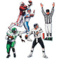 Pkgd Football Figures Party Accessory (1 count) (4/Pkg)