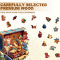 SECOGM Wooden Puzzles for mature-themeds Wood Puzzles mature-themed - Unique Animal Shape Wooden Jigsaw Puzzles for mature-themeds - Birthday Gifts for Puzzle Lovers  Family (8.5 * 8.1in-100 Pieces)