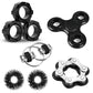 Fidget Toys Adults Pack 6Pcs, Edc Fidgeting Game For Kids Teen Cool Mini Gadget Desk Toys Figette Spinner Figits Rings Classroom Adhd Stress Anxiety Relief Silent Toy Stocking Stuffers Gift For Boys