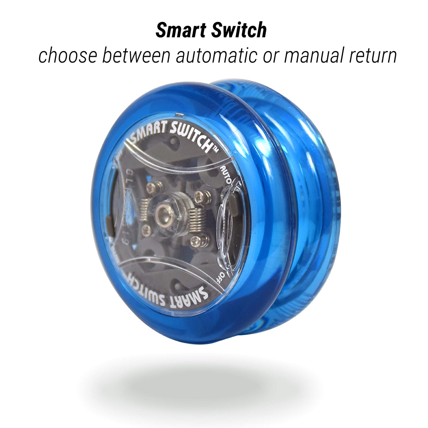 Yomega Power Brain Xp Yoyo - Professional Yoyo With A Smart Switch Which Enables Players To Choose Between Auto-Return And Manual Styles Of Play. + Extra 2 Strings & 3 Month Warranty (Blue)