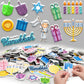 The Dreidel Company 144-Pack Hanukkah Foam Stickers Peel & Stick Chanuka Foam Shapes,Self-Adhesive Hanukkah Decorations Dreidels