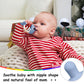 Mombella Baby Teething Toys 3-6 Months, Soft Silicone Teethers For Babies 6-12 Months, Clownfish Baby Teether Toys With Pacifier
