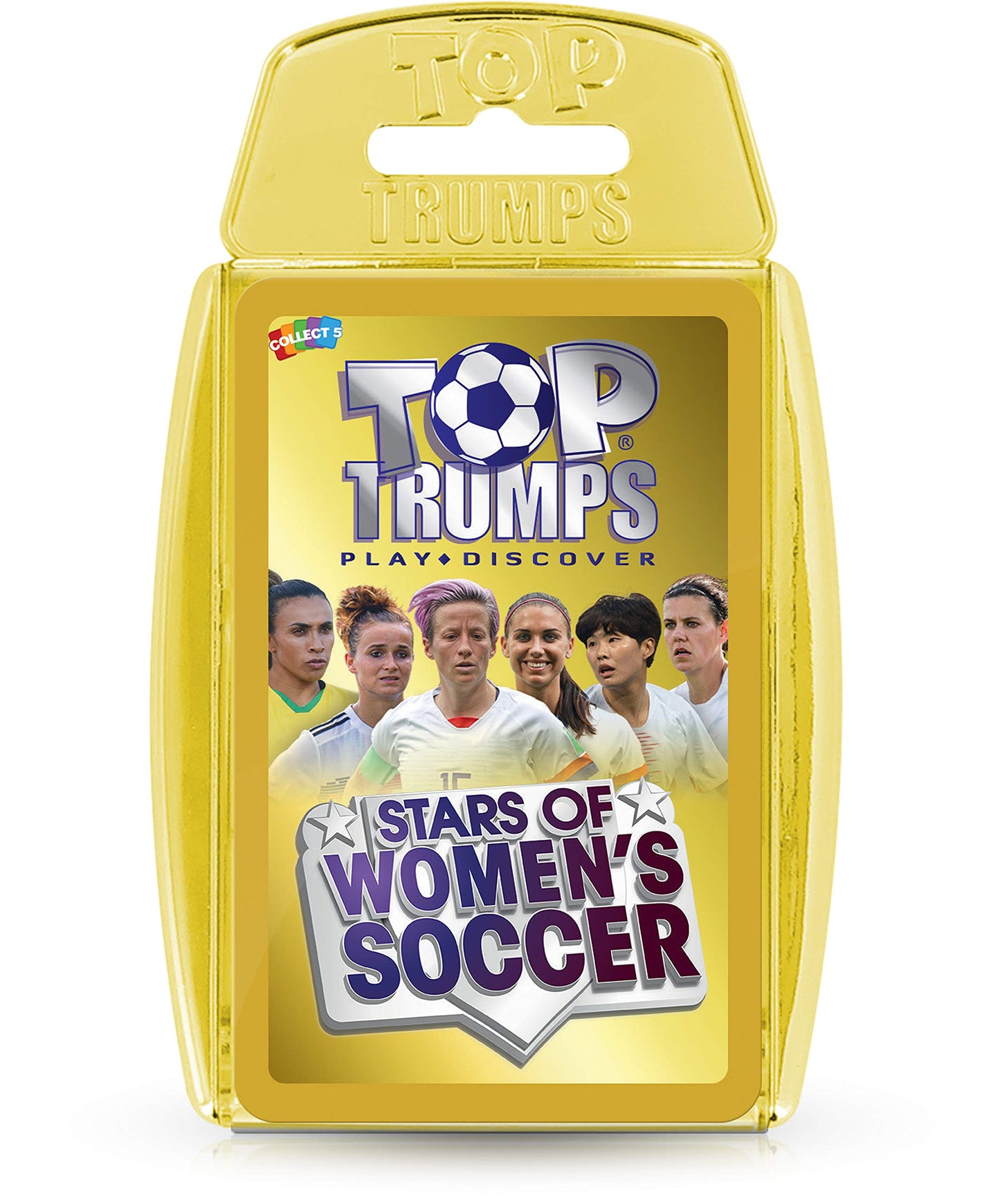 Top Trumps Card Game - Stars of Women’s Soccer, Educational Fun for 2+ Players, Multi Color, Cardstock, Model TU00034-EN2-6