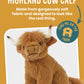 Living Nature Small Highland Cow Stuffed Animal | Fluffy Farm Animal | Soft Toy Gift For Kids | 6 Inches
