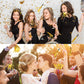 Sumind 24 Pieces Gold Noise Makers Glitter Noise Makers Metallic Fringed Party Blowers for Adults Birthday Graduation Sporting E
