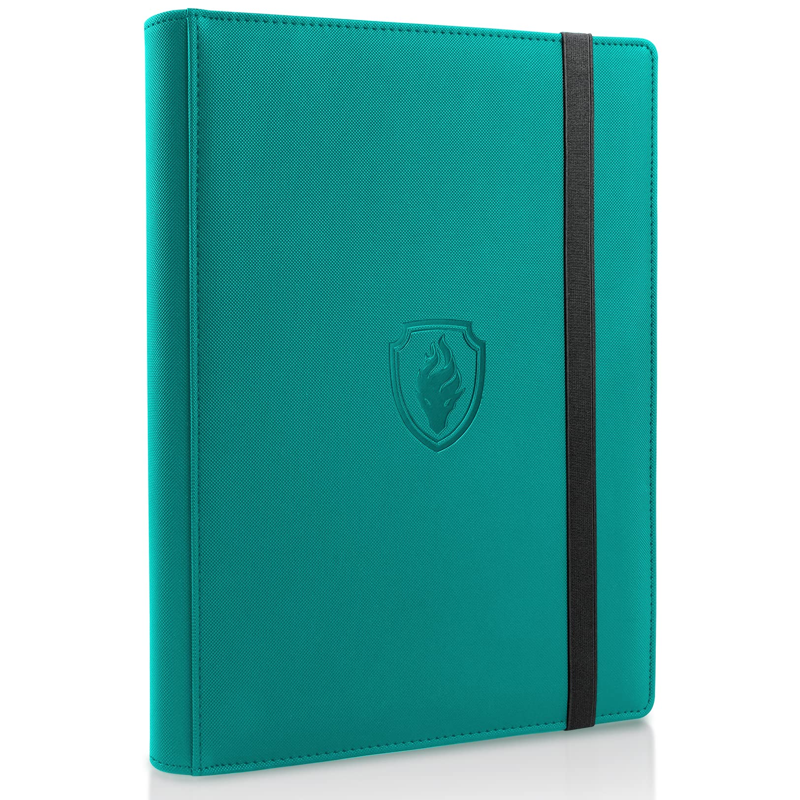 enhanced Card Binder 9 Pocket  Fabmaker PU Cover Trading Card Binder for 360 Cards  Sturdy Card Collection Album  Card Holder Folders for YuGiOh  MTG  TCG  Game Cards & Sports Cards  Turquoise