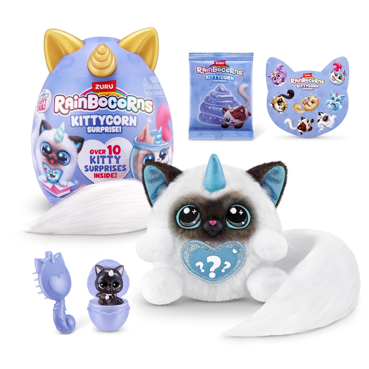 Kittycorn Surprise Series 3 (Ragdoll) By Zuru, Plush Toy, Collectible Plush Stuffed Animal, Slime, Surprise Eggs For Girls