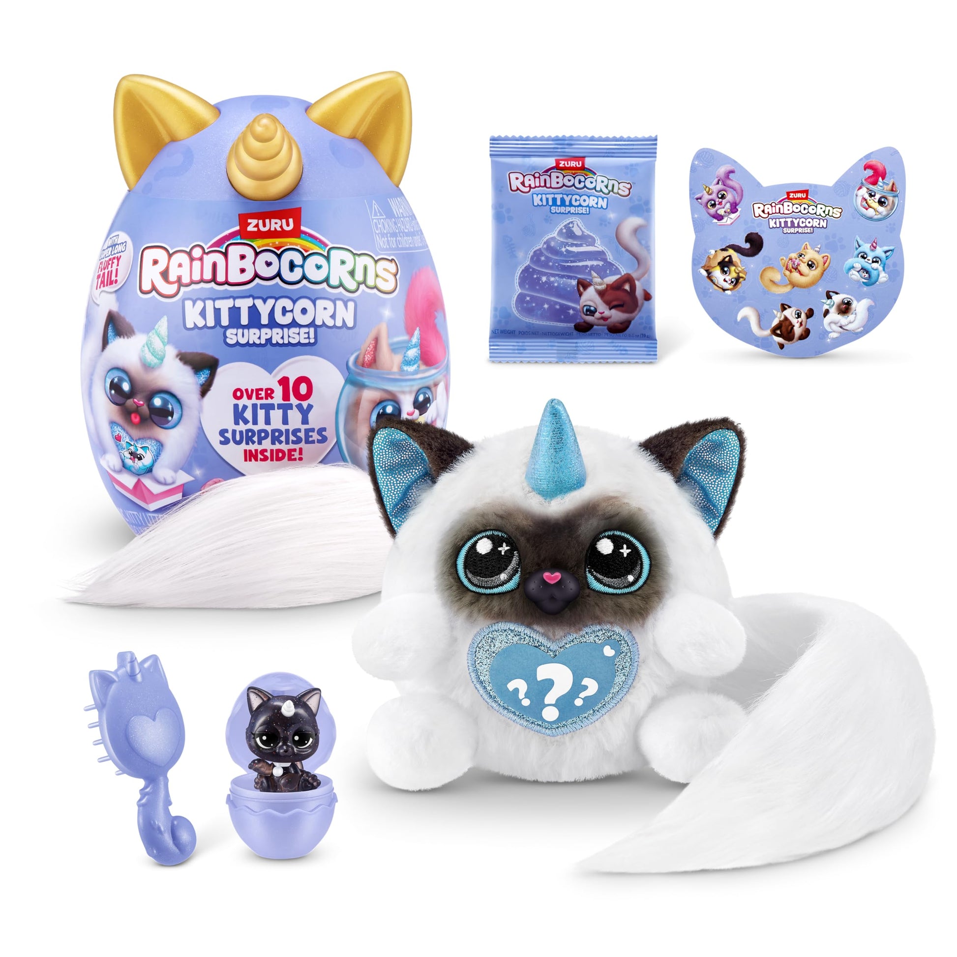 Kittycorn Surprise Series 3 (Ragdoll) By Zuru, Plush Toy, Collectible Plush Stuffed Animal, Slime, Surprise Eggs For Girls
