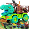 JoyBuilders 18 in 1 Dinosaur Toys for Kids 3-5, Dinosaur Truck Toys for Kids with 2 Pull Back Cars, 8 Dino Figures, Dinosaur Toy