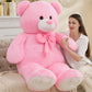 Tezituor Giant Pink Teddy Bear 5 Feet, Soft 59' Big Bear Stuffed Animal Life Size Plush Bear Toy Valentine'S Christmas Birthday Gift For Girlfriend Kids