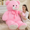 Tezituor Giant Pink Teddy Bear - 59" Soft Plush Stuffed Animal Toy for Kids & Girlfriend - Ideal Valentine's & Birthday Gift