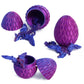 Flavery 3D Printed Dragon Egg with Dragon Inside- Flying Dragon in Diamond Egg, Easter Egg, Mystery Winged Dragon Gift, Desk Dec