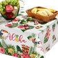Breling Hawaiian Luau Tablecloths, 108 X 54 In Luau Decorationtropical Palm Leaves Table Cloth Hawaii Disposable Plastic Rectang
