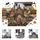 500 Piece Jigsaw Puzzle For Adults 20' X 14',Witch'S Ghost Castle Haunted Puzzles Halloween Decoration For Family Party Holiday