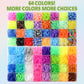 XKDOUS 64 Colors Rubber Band Bracelet Kit, Bracelet Making Kit for Art and Craft, Rubberband Bracelets Kit for Kids Ages 6+, Ban