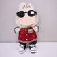 Doll Outfit Set for 17cm Dolls  4 Piece Clothes Set for Labubu  enhanced Fashion Clothes for Labubu Dolls Accessories Suit Baseball Jacket+Jeans+Canvas Shoes+Glasses