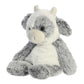 Aurora Snuggly Sweet & Softer Cow Stuffed Animal - Comforting Companion - Imaginative Play - White 9 Inches