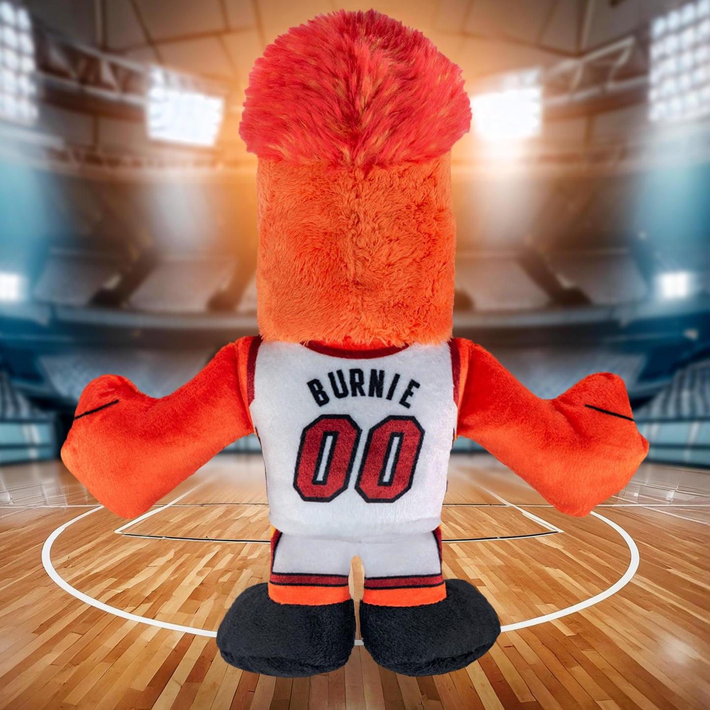 Bleacher Creatures Miami Heat Burnie 8'' NBA Mascot Kuricha Sitting Plush - Soft Chibi Inspired Mascot