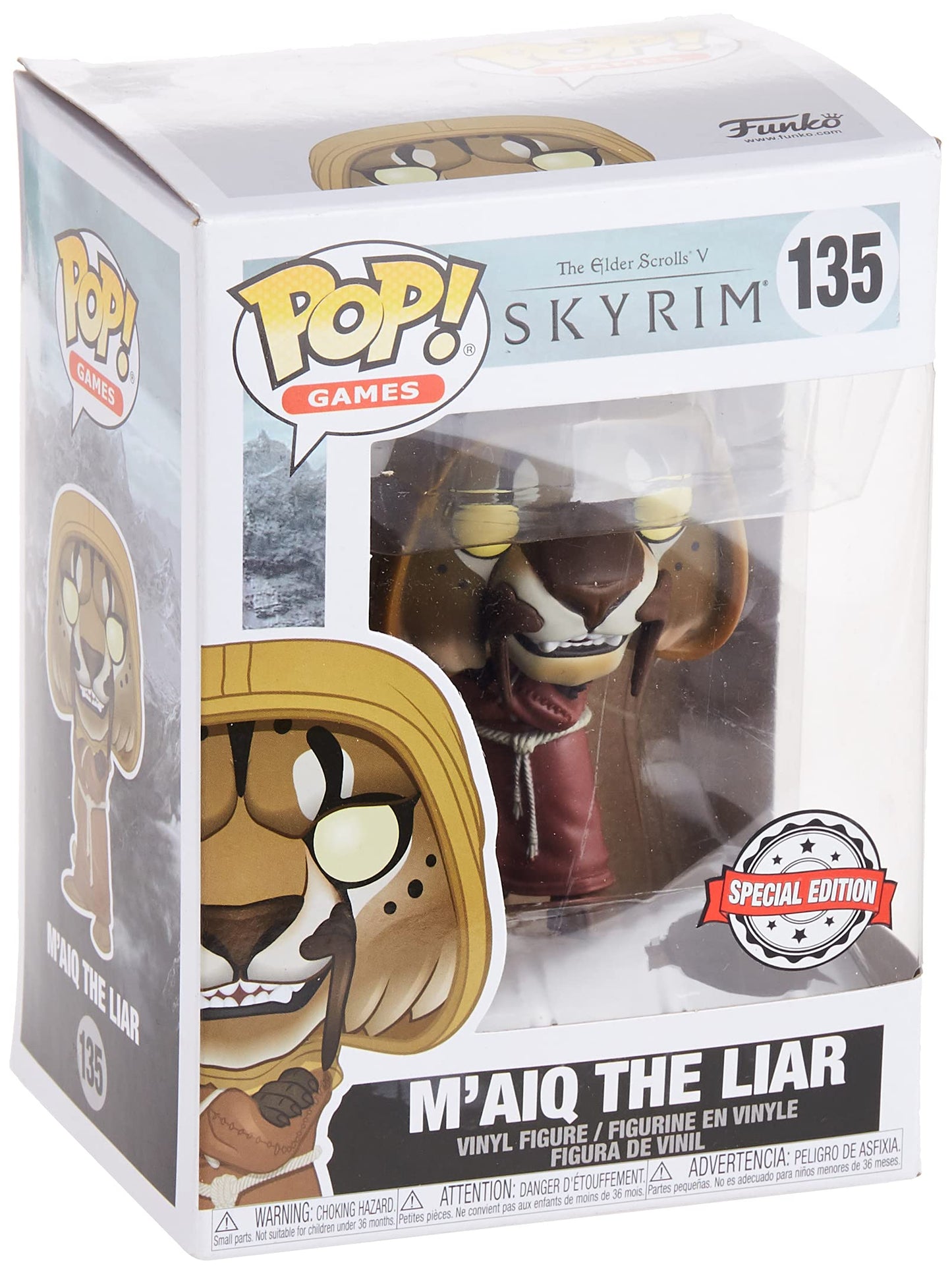 Funko Pop! The Elder Scrolls V Skyrim M'Aiq The Liar Exclusive Vinyl Figure Maiq