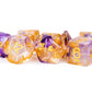 Metallic Dice games LIc711 Unicorn Royal Sunset Dice - Set of 7