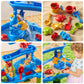 Jukudahu Kids Sand Water Table For Kids 3 4 5 6 7 8 Years Old - 3-Tier Summer Outdoor Toys, Water Waterfall Sensory Play Table W