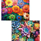 300 Piece Puzzle for Adults,Flowers & Succulents Jigsaw Puzzle for Adults Teens,Large Piece Puzzle for Kids Ages 8-10 10-12,Glos
