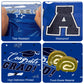 3 Pcs Graduation Tablecloth - Congrats Grad Table Cloth For Class Of 2024, Disposable Plastic Rectangle Grad Table Cover For Graduation Party Decorations 2024 And Party Supplies, 54 X 108 Inch (Blue)