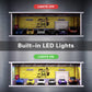 Malamfans 1/64 For Hot Wheels The Red House Scenarios Display Case - 1/64 Scale Die-Cast Model Car Display Box With Led Lights A