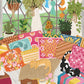 Plant Cat Puzzle For Adult 1000 Piece, Art Puzzle For Adults Painting, Houseplant Kitten Jigsaw Puzzle 1000 Piece